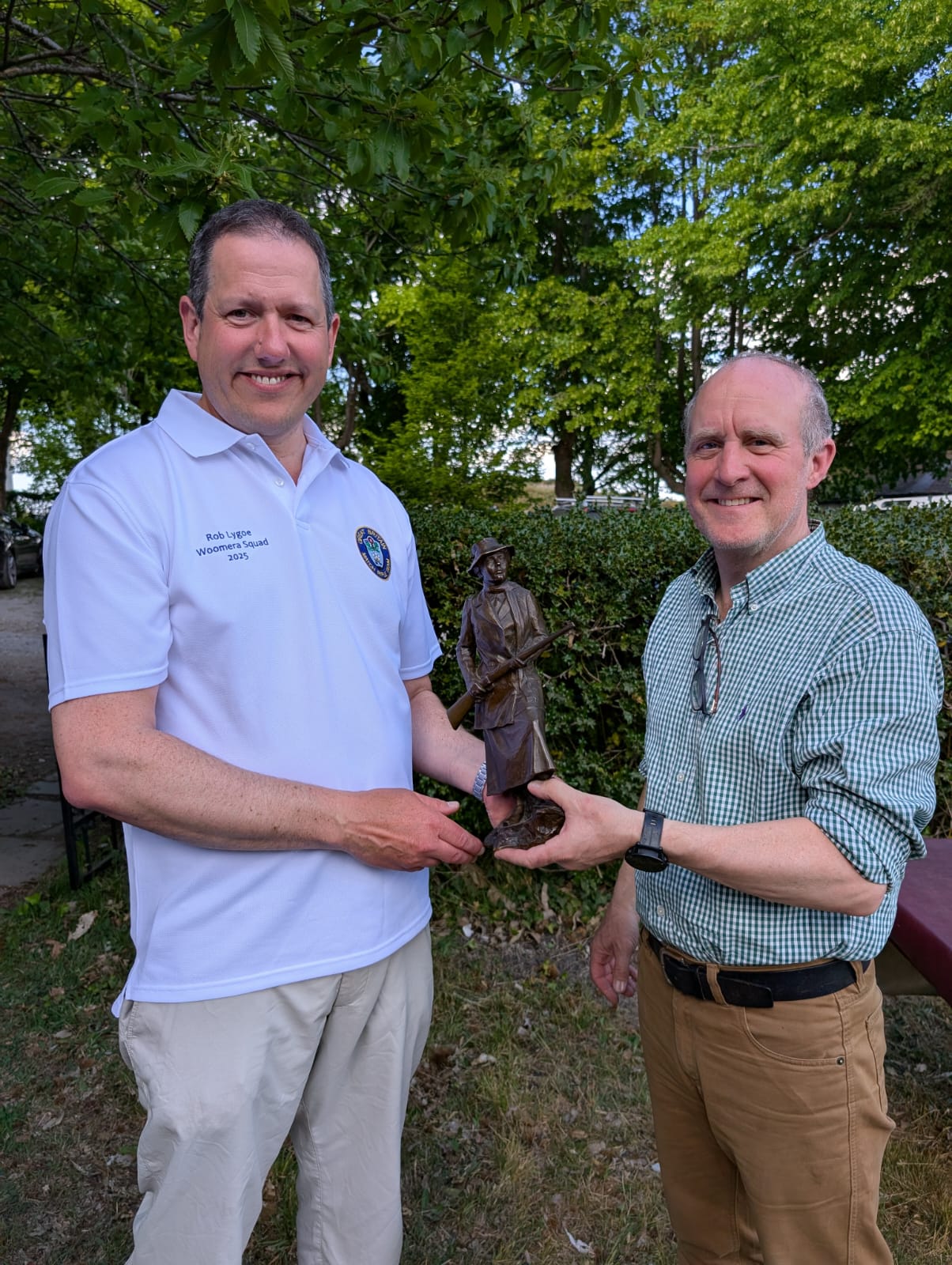 Rob Lygoe and Will Meldrum with the new Meldrum Trophy